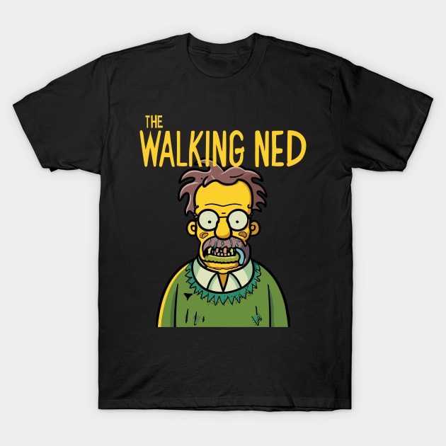 Funny Ned Zombie Cartoon - Hilarious Undead Humor T-Shirt by Soulphur Media